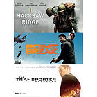 Hacksaw Ridge + Point Break + Transporter Refueled (DVD)