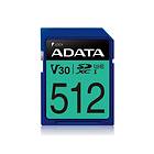 Adata Premier Pro SDXC Class 10 UHS-I U3 V30 100/80Mo/s 512Go