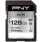 PNY Elite SDXC Class 10 UHS-I U1 100Mo/s 128Go