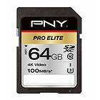 PNY Pro Elite SDXC Class 10 UHS-I U3 100MB/s 64GB