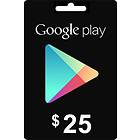 Google Play Gift Card 25 USD