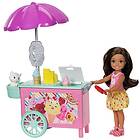 Barbie Club Chelsea Ice Cream Cart Doll & Playset FDB33