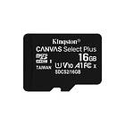 Kingston Canvas Select Plus microSDHC Class 10 UHS-I U1 V10 A1 100Mo/s 16Go