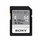 Sony SDXC Class 10 UHS-II U3 V30 270/70Mo/s 64Go