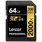 Lexar Professional SDXC Class 10 UHS-II U3 V90 2000x 300/260MB/s 64GB