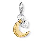 Thomas Sabo Moon & Heart Charm Pendant Berlock (Dam)