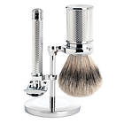 Mühle Traditional Chrome Safety Razor - Silvertip Badger (3-delar)