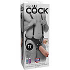 Pipedream King Cock Two Cocks One Hole Hollow Strap-On Suspender System 28cm