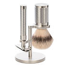 Mühle Rocca Stainless Steel Safety Razor - Silvertip Fibre (3-delar)