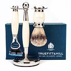 Truefitt & Hill Edwardian Collection Ivory Mach3 - Super Badger (3-delar)