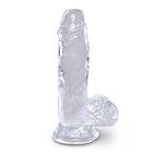 Pipedream King Cock Clear Cock with Balls 5"