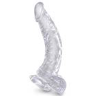 Pipedream King Cock Clear Cock with Balls 7.5"