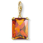 Thomas Sabo Large Orange Stone Charm Pendant Berlock (Dam)