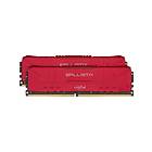 Crucial Ballistix Red DDR4 3200MHz 2x8Go (BL2K8G32C16U4R)