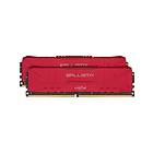 Crucial Ballistix Red DDR4 3000MHz 2x16GB (BL2K16G30C15U4R)