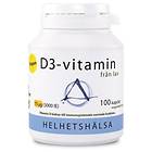 Helhetshälsa D3-Vitamiini Vegan 3000IU 100 Kapselit