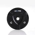 LivePro Rubber Black Bumper Plate 15kg