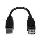 StarTech USB A - USB A M-F 2.0 0,15m