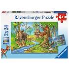 Ravensburger Pussel Cute Fore BitarAnimals 2x24 Bitar