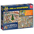 Jan Van Haasteren Pussel Combo Holiday Shopping 2x1000 Bitar