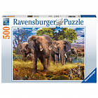 Ravensburger Pussel Elephant Family 500 Bitar