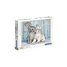 Clementoni Puslespill High Quality Collection Cat&bunny 500 Brikker