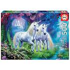 Educa Pussel Unicorns In The Forest 500 Bitar