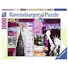 Ravensburger Pussel New York collage 1000 Bitar