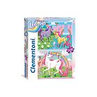 Clementoni Pussel Kids SuperColor Unicorn 2x20 Bitar