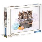 Clementoni Puslespill High Quality Collection Kittens 500 Brikker
