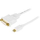 Deltaco DVI-I - DisplayPort Mini F-M 3m