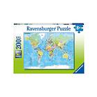 Ravensburger Pussel Map of the World XXL 200 Bitar