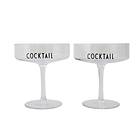 Design Letters Cocktail Glass 2-pack