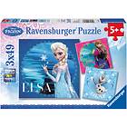 Ravensburger Pussel Frozen Elsa, Anna & Olaf 3x49 bitar