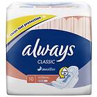 Always Classic Sensitive Normal Wings (10-pack)