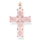 Thomas Sabo Cross Pink Stones With Star Pendant (Dam)