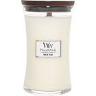 WoodWick Large Scented Candle White Teak