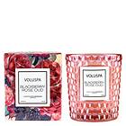 Voluspa Textured Glass Candle Blackberry Rose & Oud