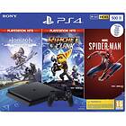 Sony PlayStation 4 (PS4) Slim 500Go (+ Spider-Man + Horizon + R&C)