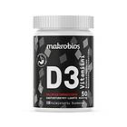 Makrobios D3-Vitamiini 50 ug Salmiakki 150 Tabletit