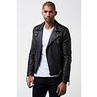 Billige skinnjakker Billige FULK BOMBER LEATHER JACKET DARK BROWN