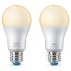 WiZ Smart LED A60 806lm 2700K E27 8W 2-pack (Dimbar)