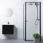 Bathlife Duschhörn Profil Rett Dør + Dør 70x100