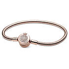 Pandora Moments Sparkling Crown O Snake Chain Armband (Women's)