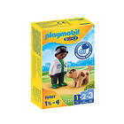 Playmobil 1.2.3 70407 Vet with Dog