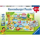 Ravensburger Pussel Swimming By The Lake 2x24 Bitar