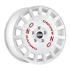 OZ Rally Race White + Red Lettering 8x17 5/100 ET35 CB68.1
