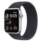 Apple Watch SE 44mm Aluminium with Braided Solo Loop
