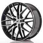 Japan Racing JR28 Black Machined 9x21 5/112 ET15-45 CB74.1