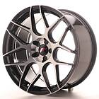 Japan Racing JR18 Black Machined Face 9.5x19 5/110 ET35 CB74.1